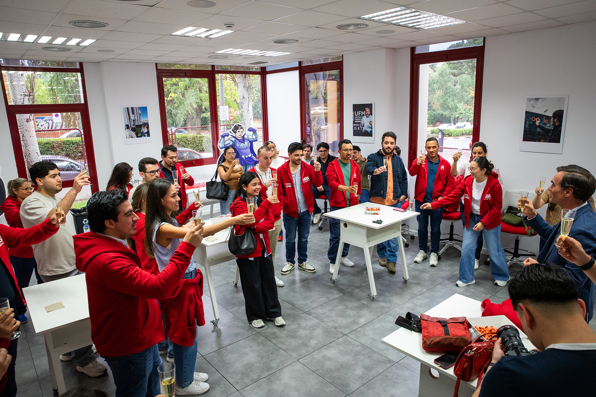 Estudiantes del MBA en Madrid durante el viaje académico del 2026.