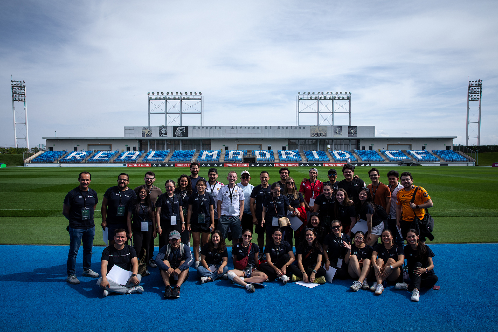 Estudiantes del MBA en Ciudad Deportiva de Valdebebas.