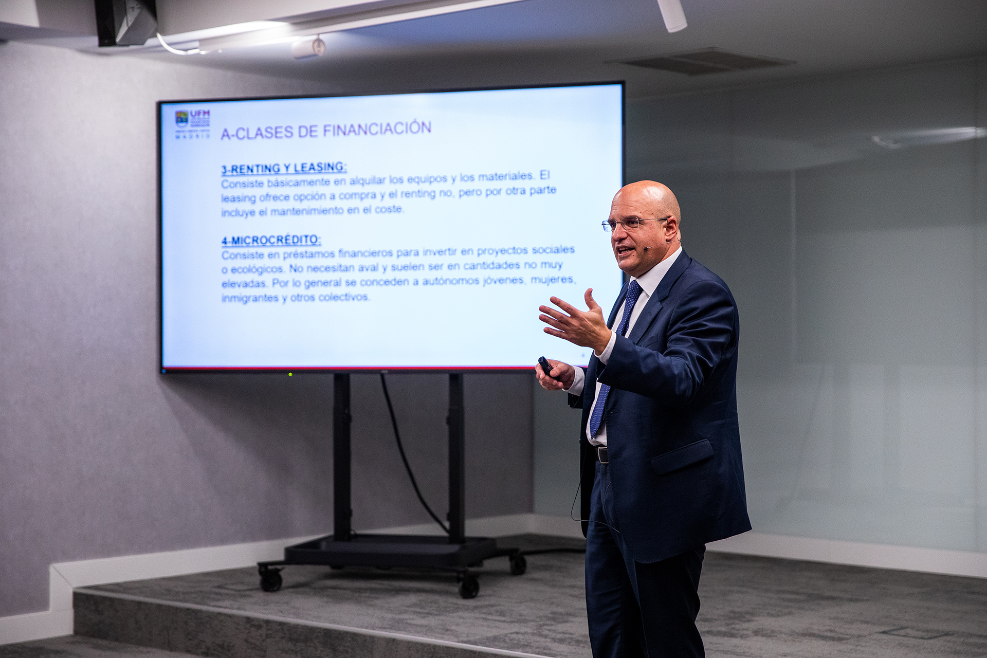 Pedro Marín durante el viaje académico del MBA.